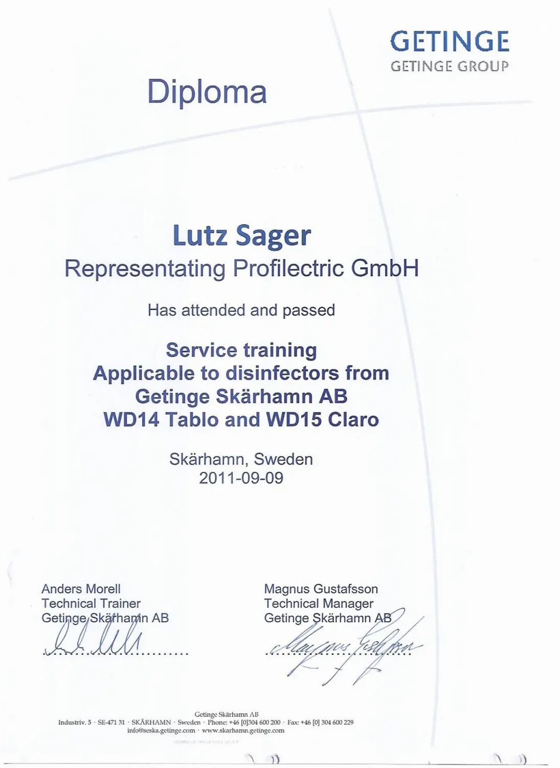 MediDes – Medizinische Desinfektion – Zertifikat